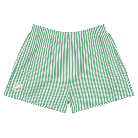 Women’s Walking Shorts - Green Stripe